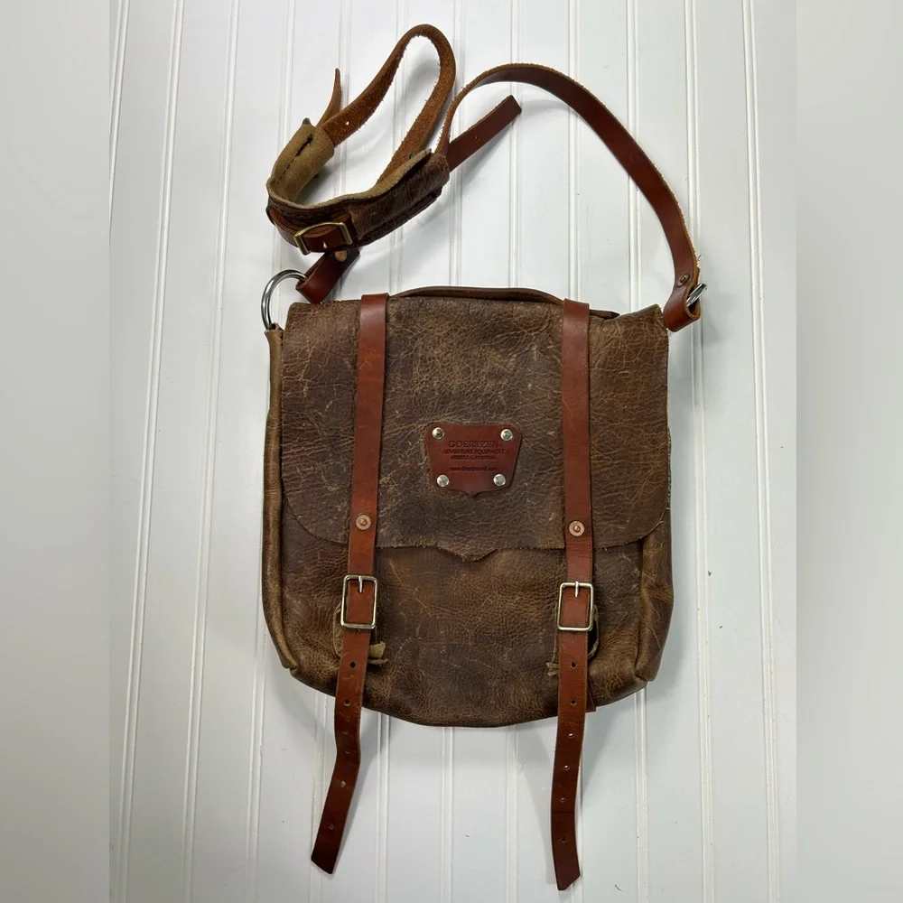 Goertzen Bag Brown Leather Scout Messenger Purse Adventure Equip Handmade USA